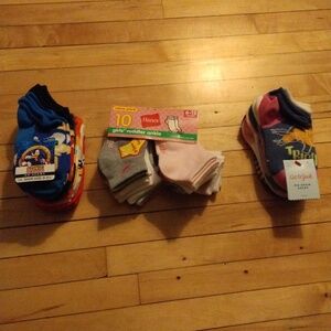 Assorted children socks new various sizes and styles
